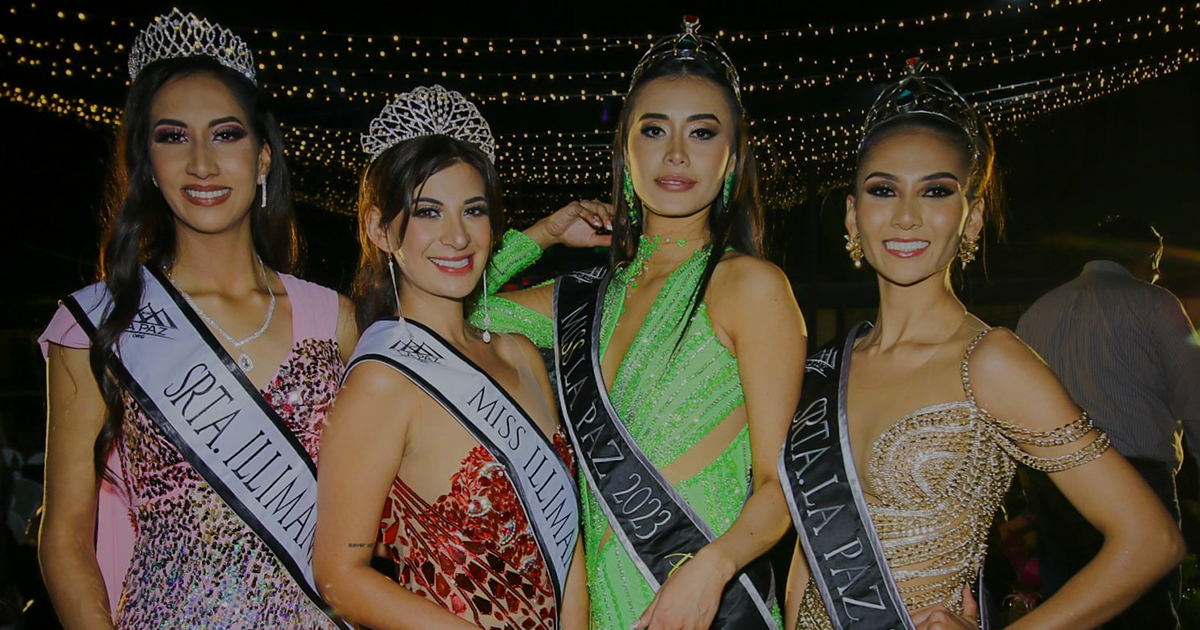 Ganadoras del Miss La Paz 2023 (Foto: Miss La Paz PG)