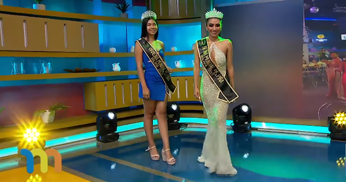 Grecia Añez y Sorelly Rappú, Reina y Virreina de la Piña 2023 (Foto: Captura Red Uno)