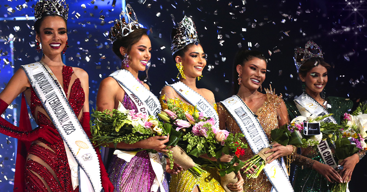 Ganadoras Miss Bolivia 2023 (Foto: Captura Red Uno)