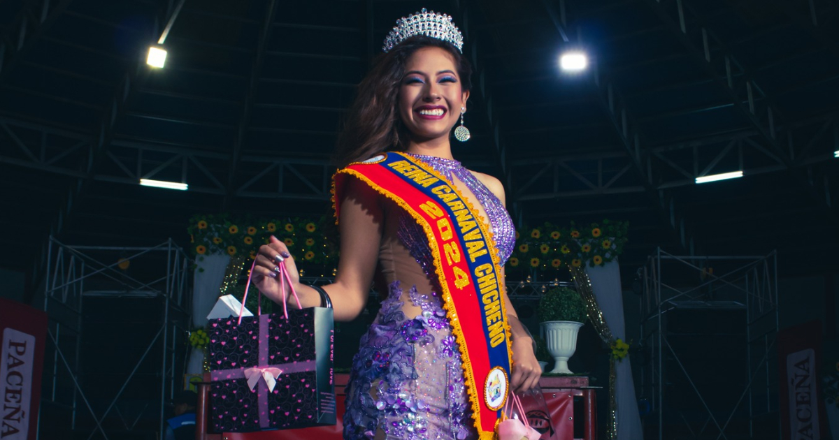 Evelin Valeriano, Reina Carnaval Chicheño 2024 (Foto: Gustavo Rodríguez)