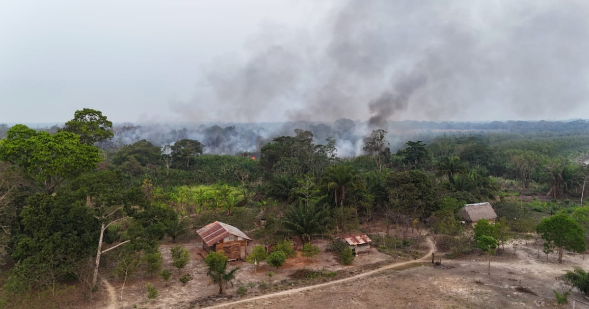 Incendio en la Amazonia boliviana (Foto: GAMR) 