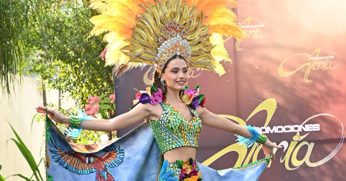 Traje típico de Camila Ribera (Foto: David Condori)