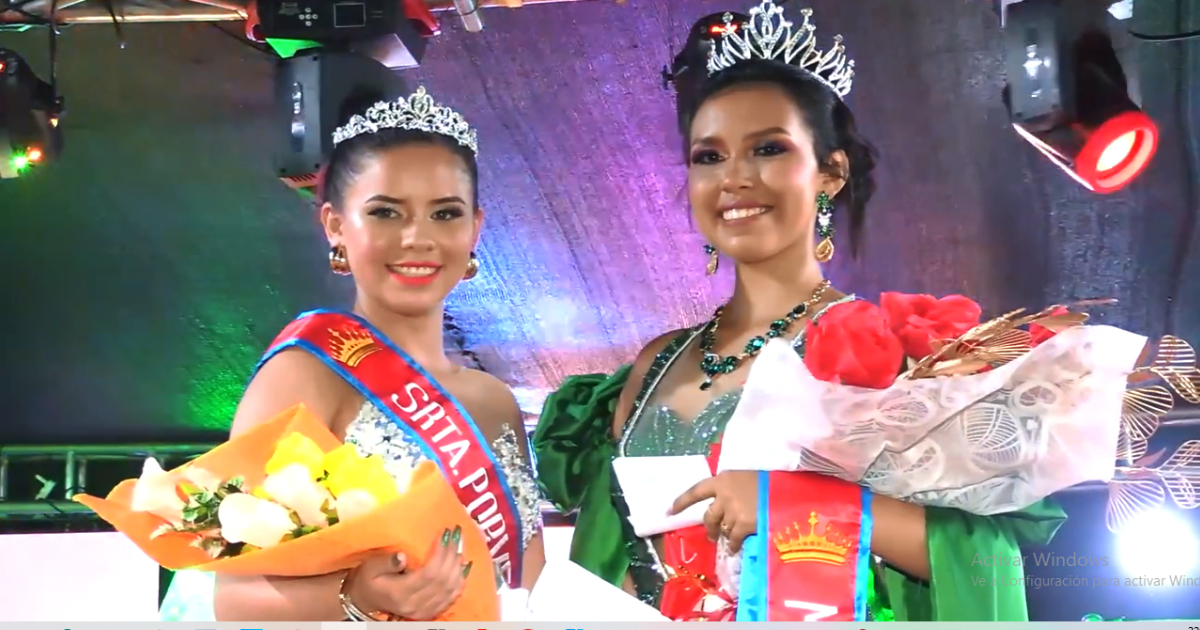 Vanesa Flores y Karistel Camacho, Miss Porvenir (Foto: Captura)