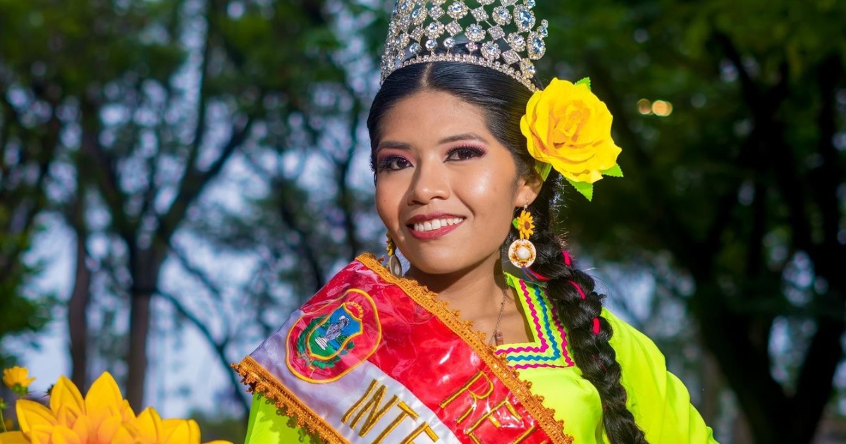 Carla Choque, Reina de los Universitarios Chicheños (Foto: FUCT)