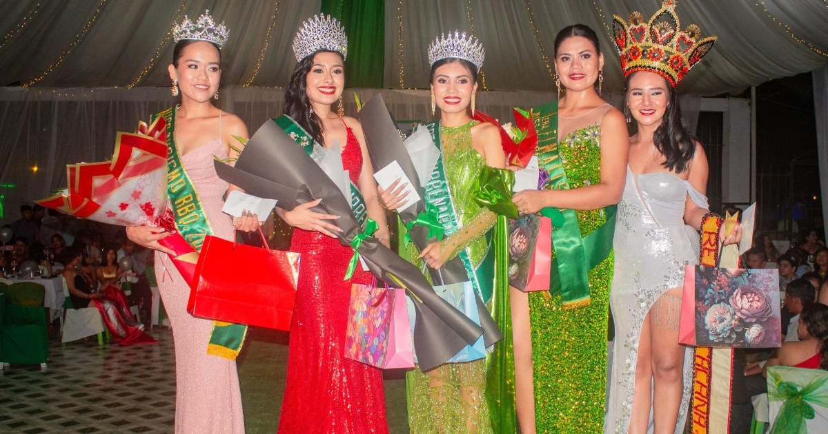 Ganadoras del certamen Miss Rurrenabaque (Foto: NalYim TV)