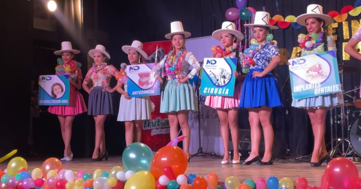 Candidatas a Reina de la Tradición Cochabambina (Foto: Captura) 