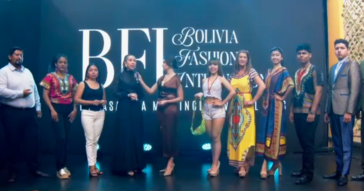 Presentación del Bolivia Fashion Internacional (Foto: Captura) 