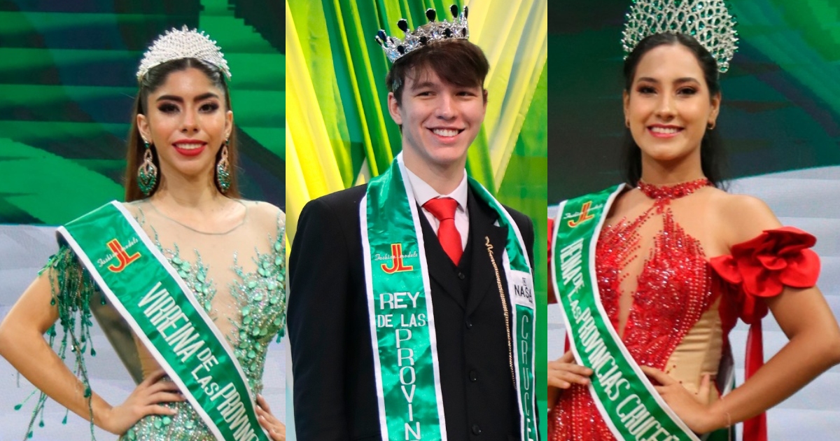 Virreina, Rey y Reina de las Provincias Cruceñas (Foto: Red Uno)