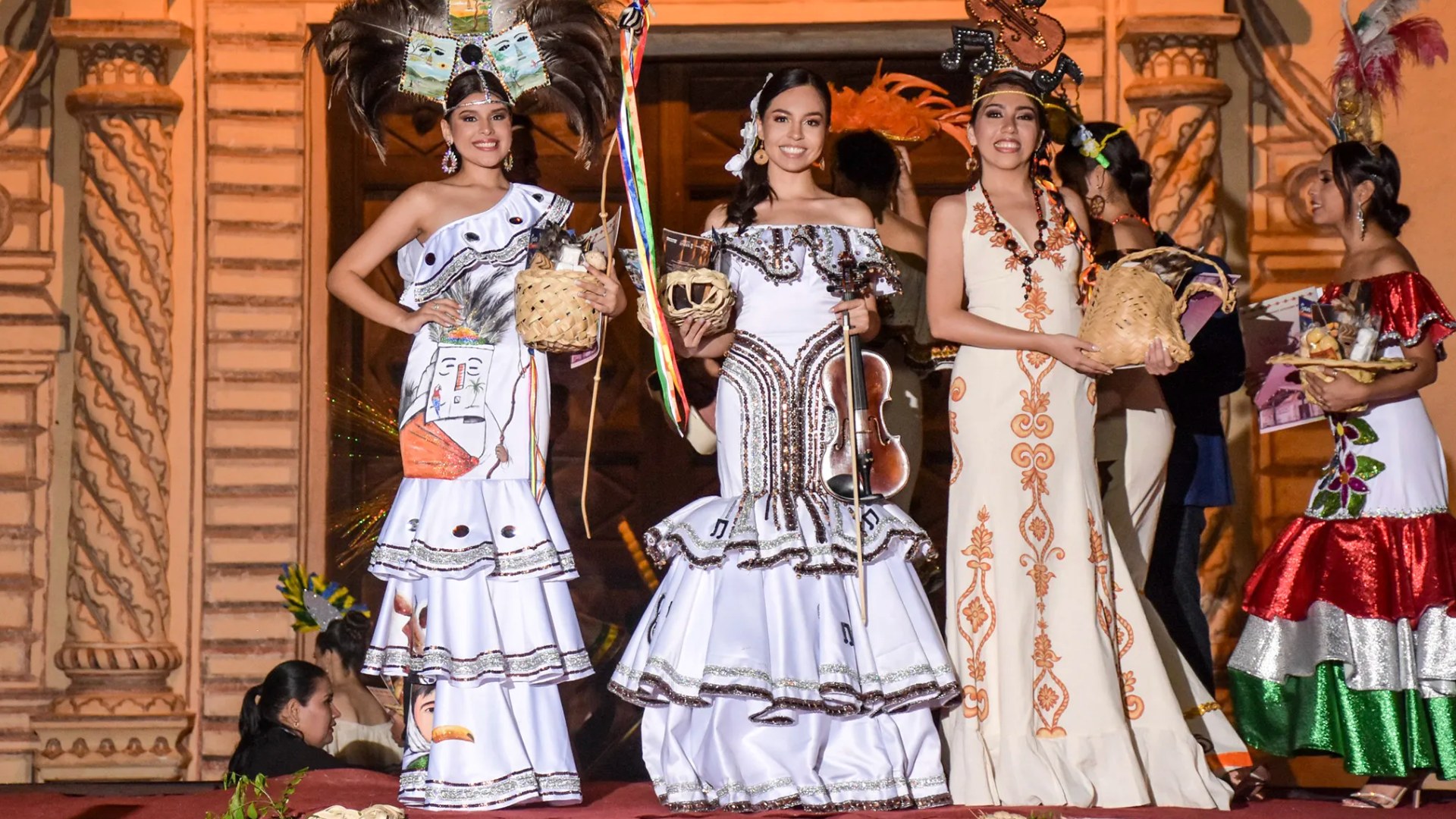 Trajes típicos de la Chiquitania (Foto: Miss Chiquitania) 