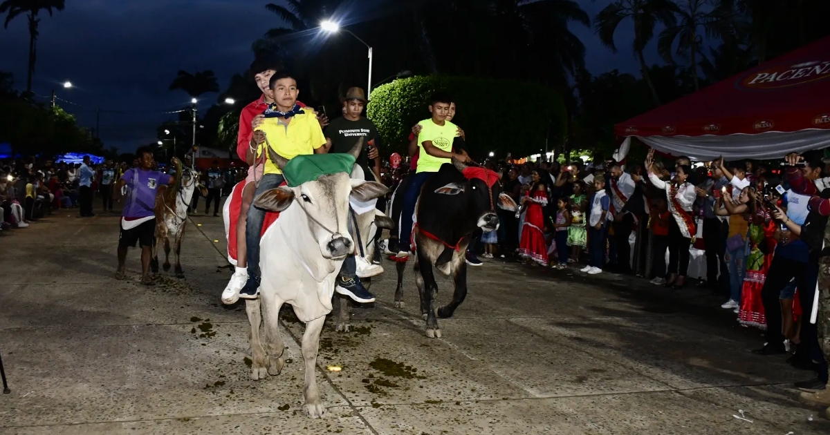 Fiesta tradicional en Santos Reyes (Foto: GAMR)