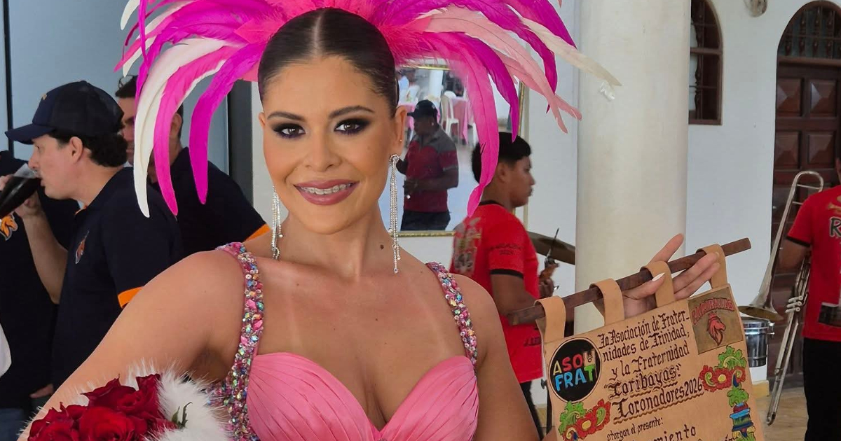 Vianka Riebera, Reina del Carnaval Trinitario 2026 (Foto: Cortesía) 