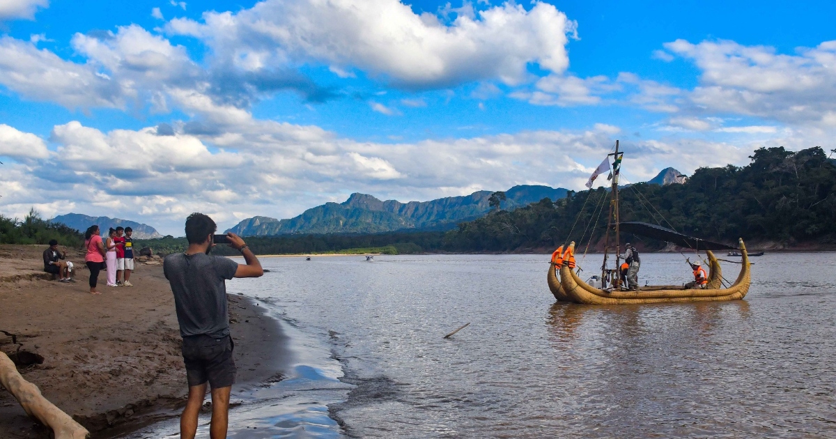 La balsa de totora Pilpintu en Rurrenabaque (Foto: GAMR) 