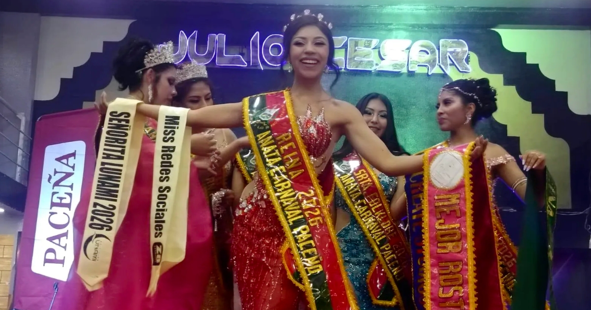 Reina del Anata Carnaval Paceño (Foto: Cortesía) 