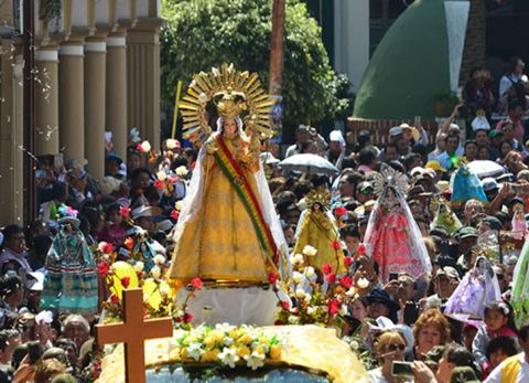 Festividad de la Virgen de Urkupiña, Cochabamba (Foto: Activos Bolivia)