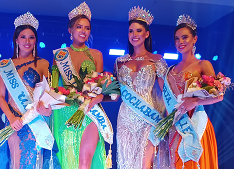 Giovanna Macías, Victoria Olguín, Camila Buitrago e Isabel Rehfeldt Gonzales (Foto: Licenia Quispe)