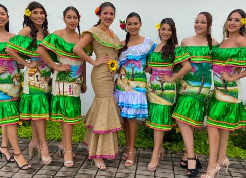 Candidatas a Miss, Señorita y Reina Cotoca 2023 (Foto: Pedro Pablo Rocha)