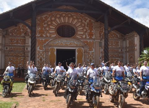 Turismo de motoqueros en Concepción, Santa Cruz (Foto: TVCn)