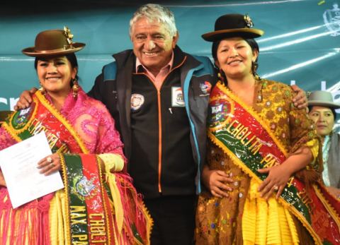 Cholitas Paceña y Kurmi 2023 (Foto: GAMLP)