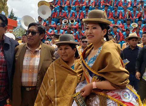 Pasantes y Ñusta de la Morenada Central Norte Capunuta (Foto: Mediabol)