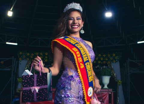 Evelin Valeriano, Reina Carnaval Chicheño 2024 (Foto: Gustavo Rodríguez)