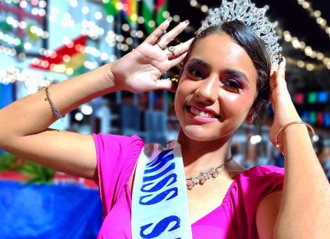 Andrea Montero, Miss Santa Rosa del Sara (Foto: Al Ritmo de Kiko