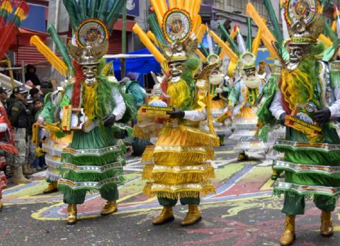 Danza de la morenada en Gran Poder (Foto: La Patria)