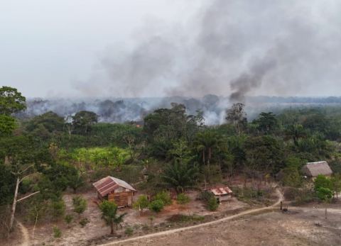 Incendio en la Amazonia boliviana (Foto: GAMR) 