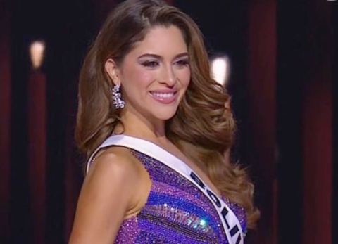 Juliana Barrientos en el Miss Universo (Foto: Captura) 