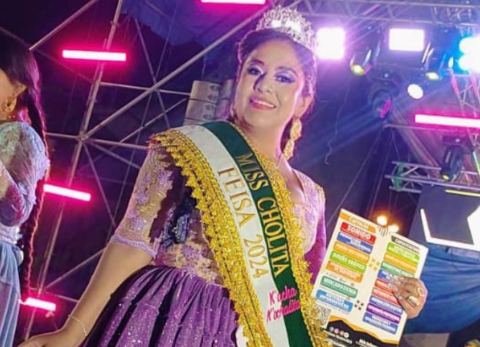 Lizeth Claure, Miss Cholita Kochala 2024 (Foto: L.C.B.)