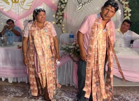Boda tradicional de chuquisaqueños en Santa Cruz (Foto: Captura) 