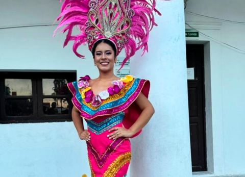 Yamile Cabalcanty, Reina del Carnaval Puerto Quijarro (Foto: Red Uno)