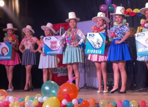 Candidatas a Reina de la Tradición Cochabambina (Foto: Captura) 