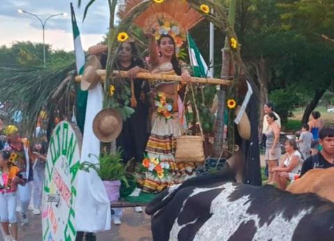Carretón en el Corso de las Ciudadelas (Foto: Unitel) 