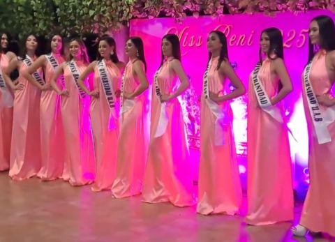 Candidatas Miss Beni 2025 (Foto: Captura)