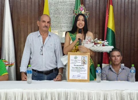 San Borja agasaja a la Señorita Beni 2025 (Foto: GAMSB) 