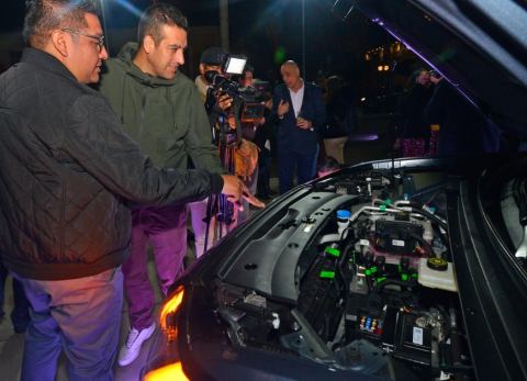 Revisión del sistema eléctrico del AION V (Foto: Gentileza)