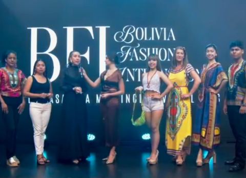 Presentación del Bolivia Fashion Internacional (Foto: Captura) 
