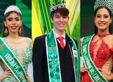 Virreina, Rey y Reina de las Provincias Cruceñas (Foto: Red Uno)