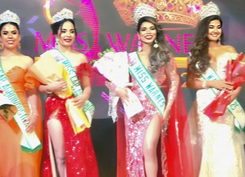 Ganadoras del Miss Warnes 2025 (Foto: Mario Garrido) 