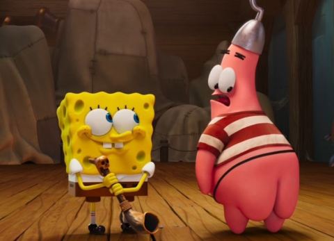 Escena del filme de Bob Esponja (Foto: Cortesía)