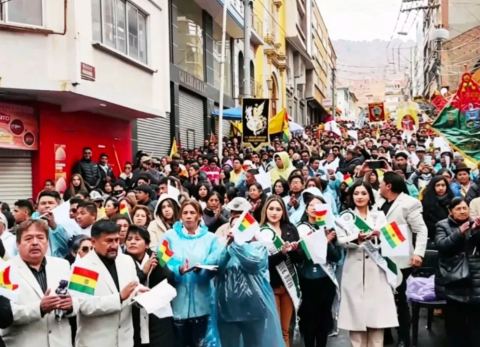Misa religiosa por la paz en Bolivia, Gran Poder 2026 