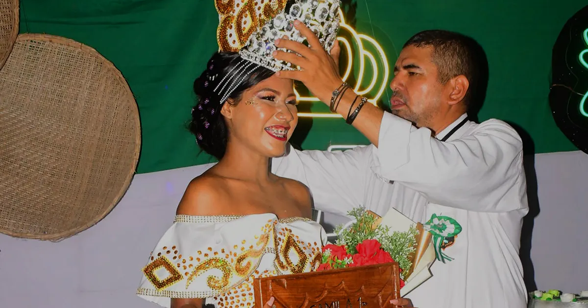 Coronación de Camila Rivero, Reina del Curucusí (Foto: Portal Chiquitano)