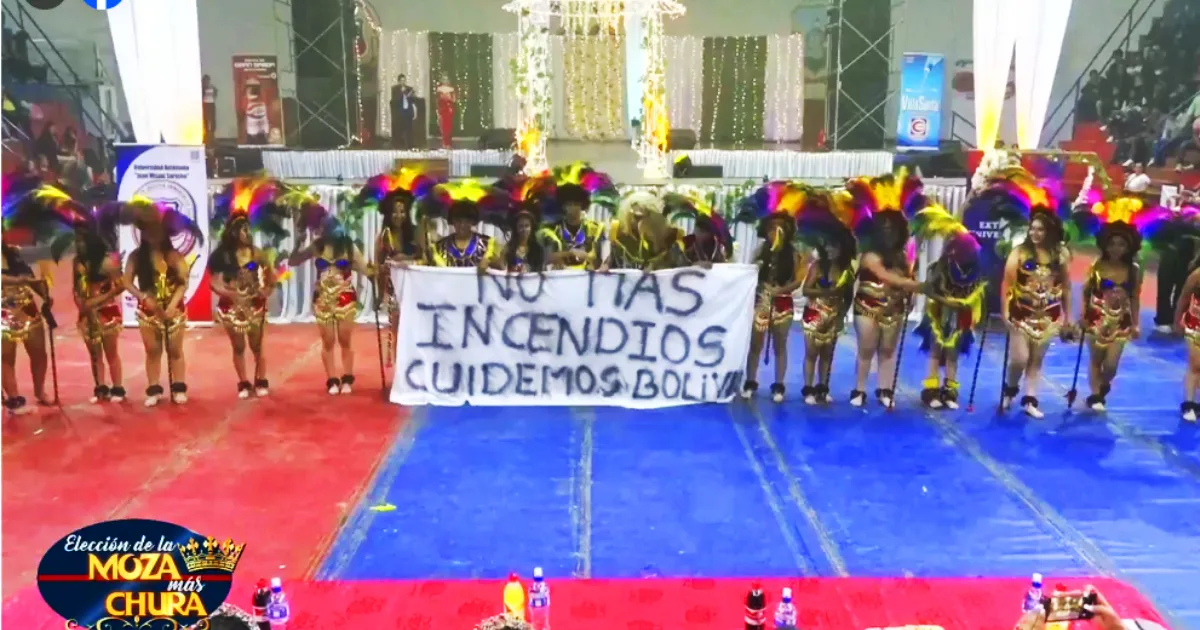 Universitarios piden parar los incendios forestales en Bolivia