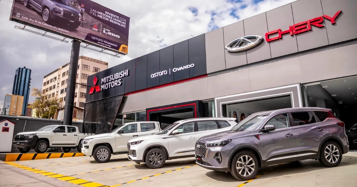Showroom Mitsubishi y Chery, Av. Ballivián, La Paz (Foto: Gentileza)