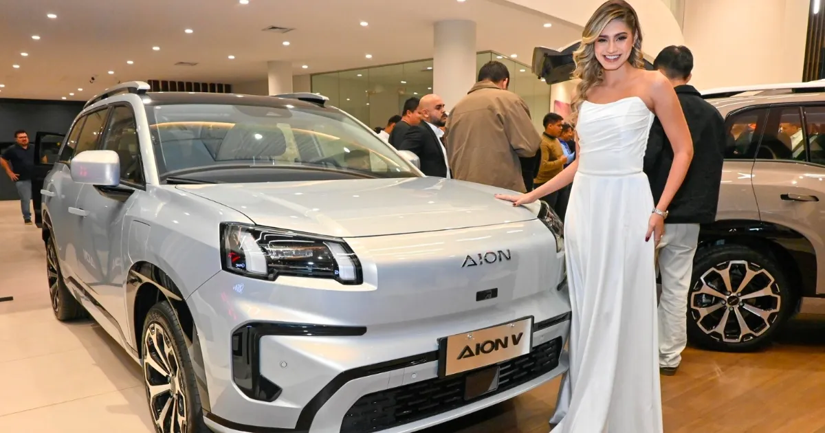Presentación del Aion V en Santa Cruz (Foto: Gentileza) 
