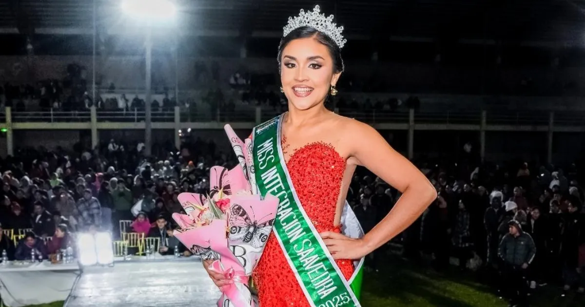 Yhoselin Salvatierra, Miss Saavedra 2025 (Foto: Gentileza)