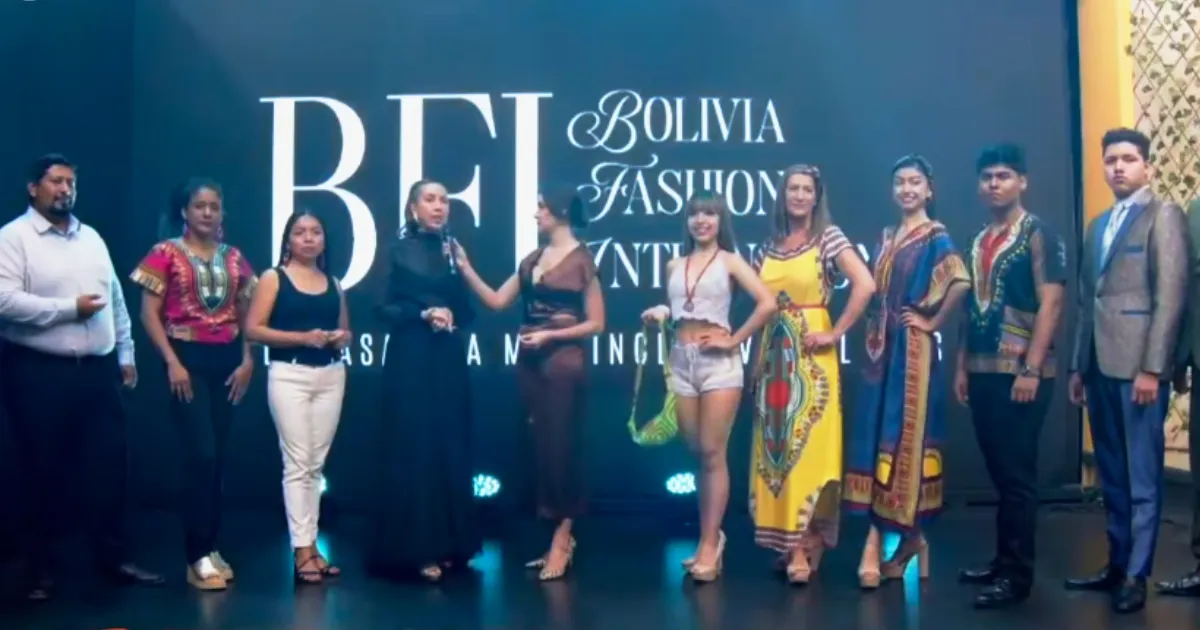 Presentación del Bolivia Fashion Internacional (Foto: Captura) 