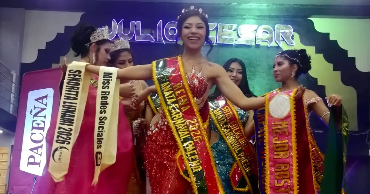 Reina del Anata Carnaval Paceño (Foto: Cortesía) 