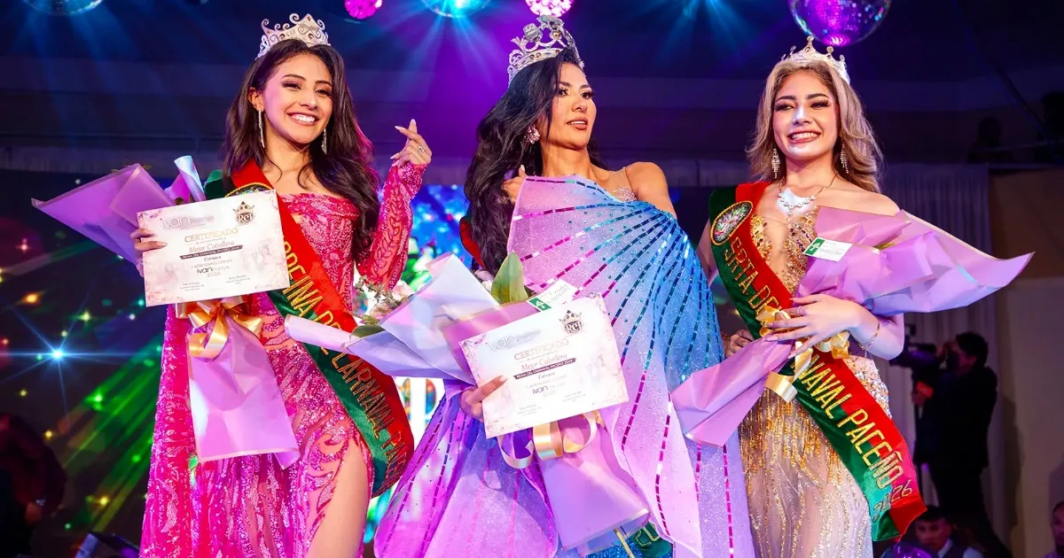 Soberanas del Carnaval Paceño 2026 (Foto: Ramiro Escobar) 