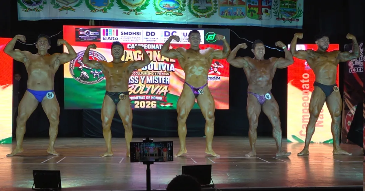 Campeonato Fisicoculturismo Bolivia 2026 (Foto: Mediabol)